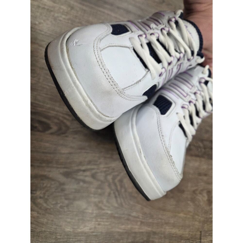 Curves for Women Sneakers Toning Fitness Shoes White Purple Leather - Size 8 - Picture 8 of 11